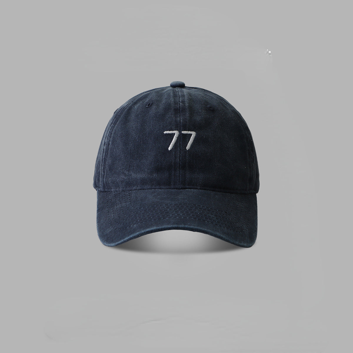 Wholesale Cotton Washed 77 Embroidered Baseball Cap